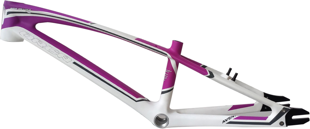 Cuadro c/pistas y trinche BOMBSHELL 1134JPBW ORCA JUNIOR 18.5 carbon white/purple