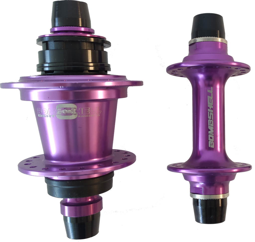 Manzanas BMX BOMBSHELL XA67HUBSET ONE80 8 HUB 28H disc purple set