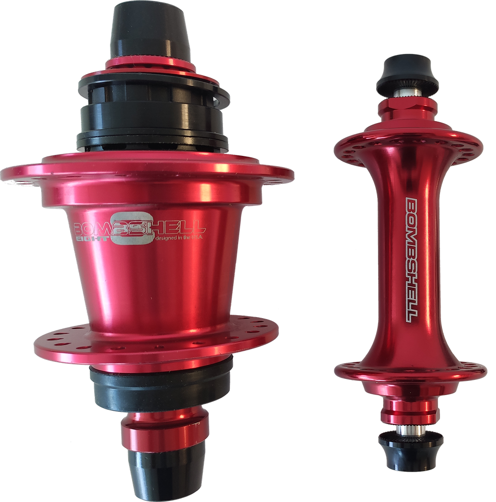 Manzanas BMX BOMBSHELL XA67HUBSET XA67F28R / XA67R28R ONE80 8 HUB 28H disc red set