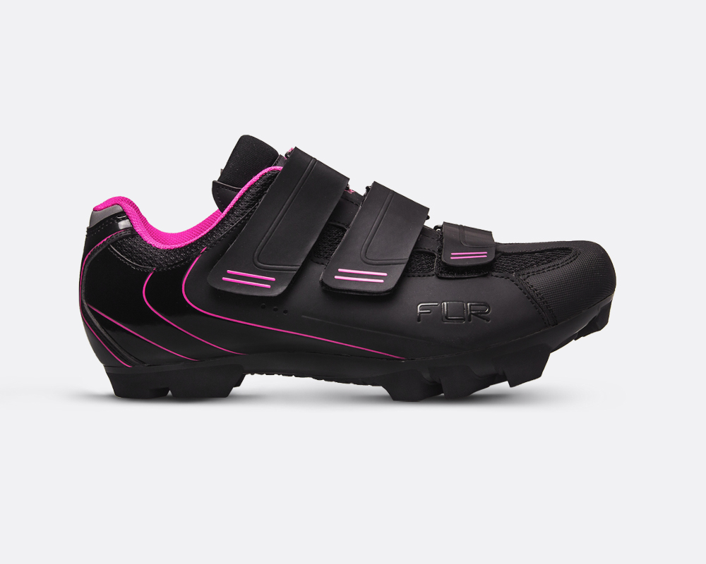 Zapatillas FLR F-55 velcro mtb black/pink T37