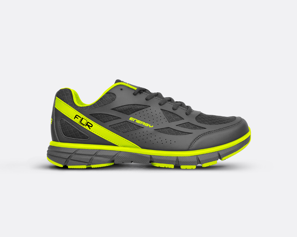Zapatillas FLR city ENERGY black/neón yellow T38