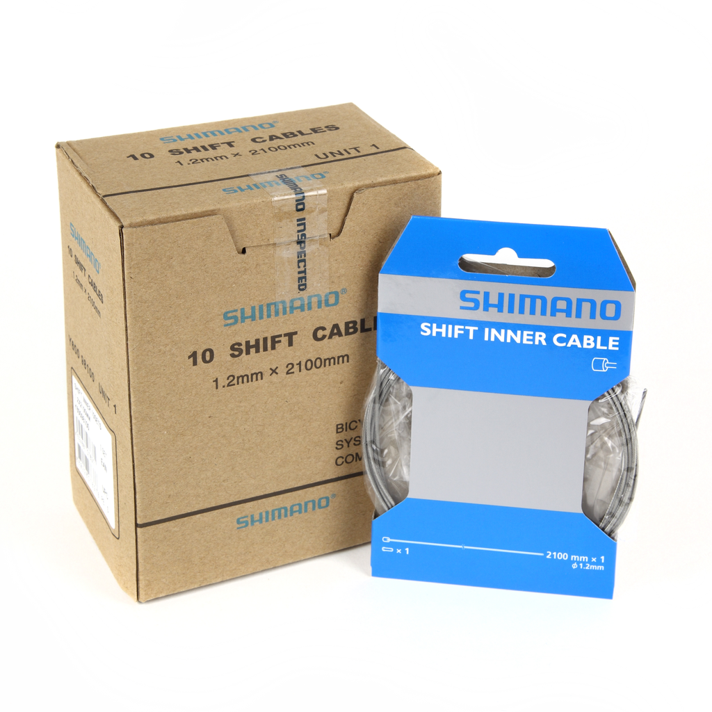Cable SHIMANO cambios 1.2X2100 carton individual UNIDAD mecánica