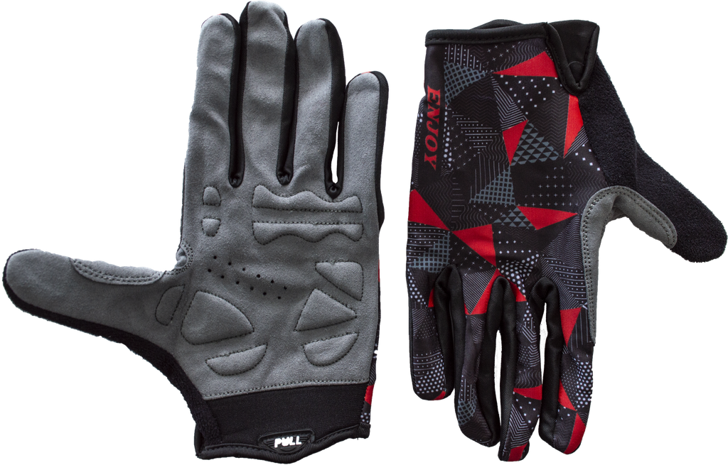UNI guantes ENJOY MTB/BMX d/largo Grey/Red XS AI-02-429