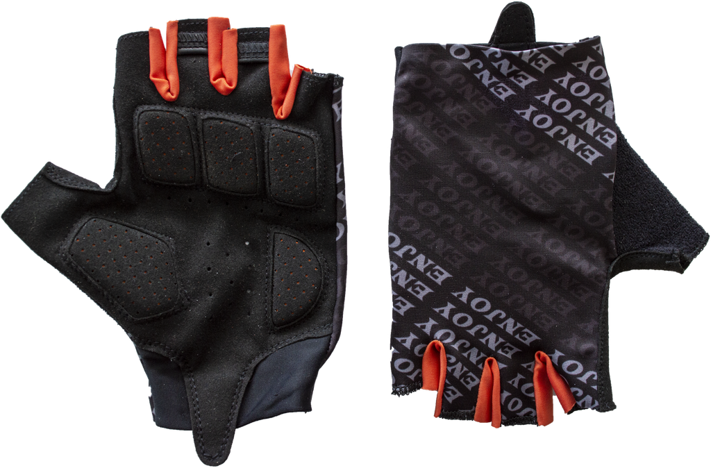UNI guantes ENJOY ciclismo d/corto Black/Orange L AI-02-405