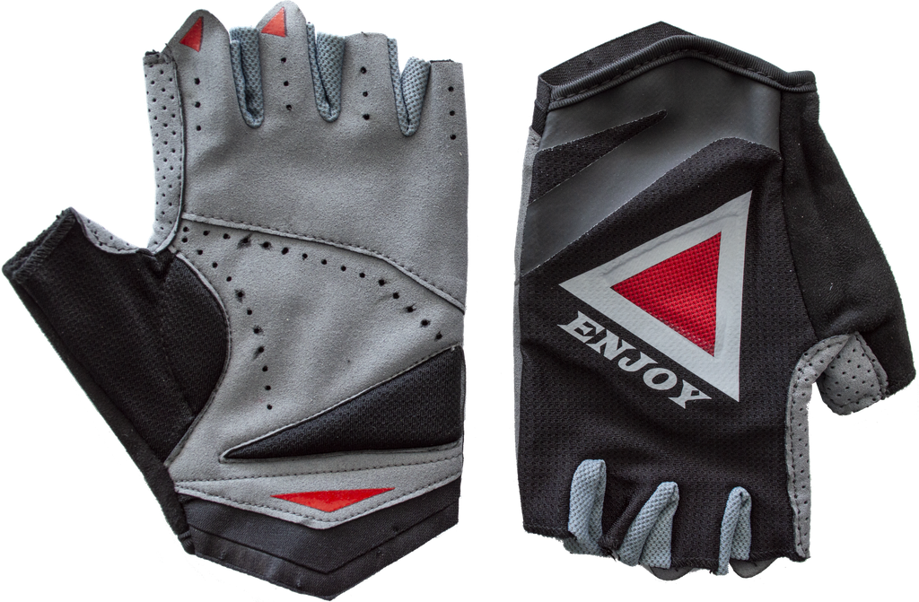 UNI guantes ENJOY ciclismo d/corto Black/Red M AI-02-423