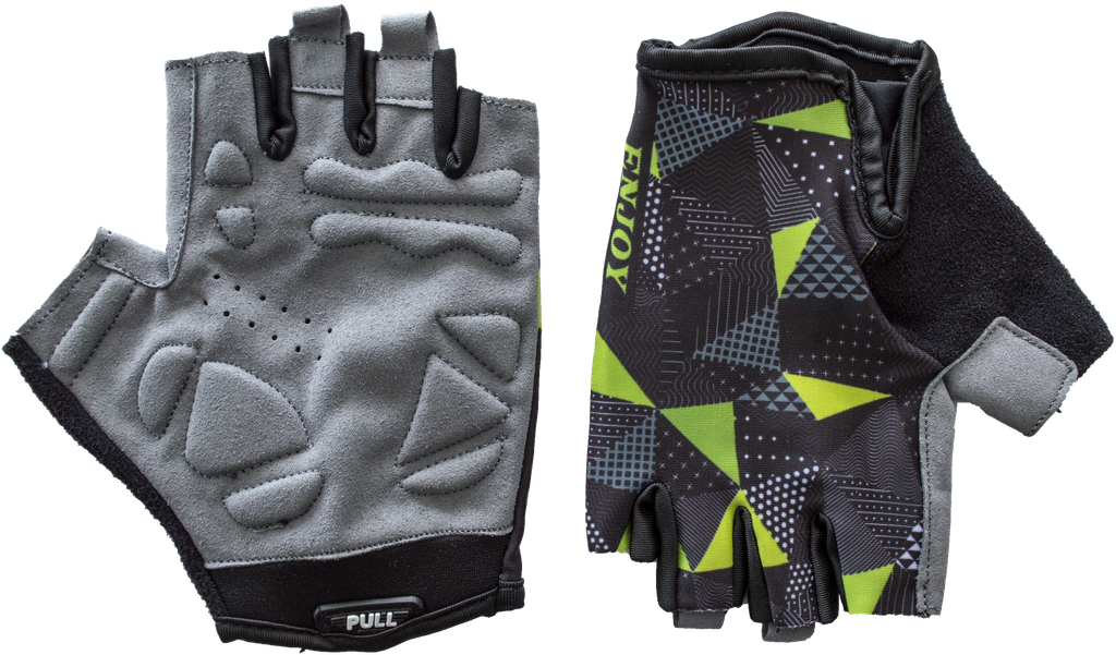 UNI guantes ENJOY ciclismo d/corto Grey/Green M AI-02-429