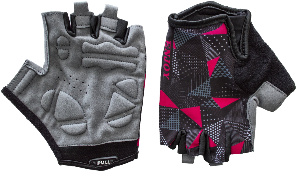UNI guantes ENJOY ciclismo d/corto Grey/Pink S AI-02-429