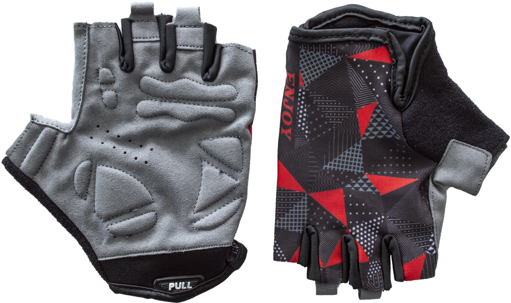 UNI guantes ENJOY ciclismo d/corto Grey/Red M AI-02-429