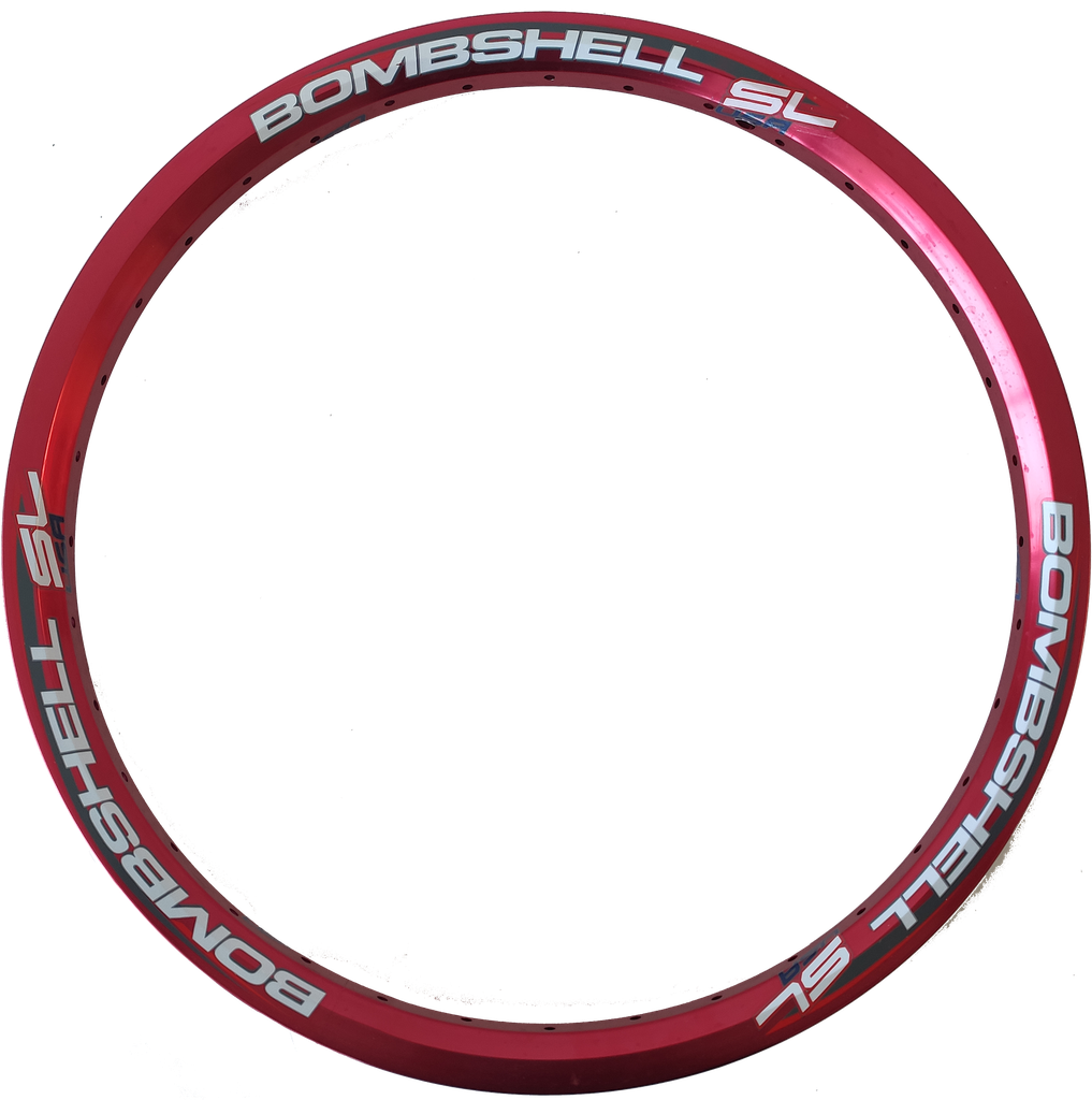 Aro BMX BOMBSHELL 20" 1 3/8 aluminio EXPERT-240 28h front red