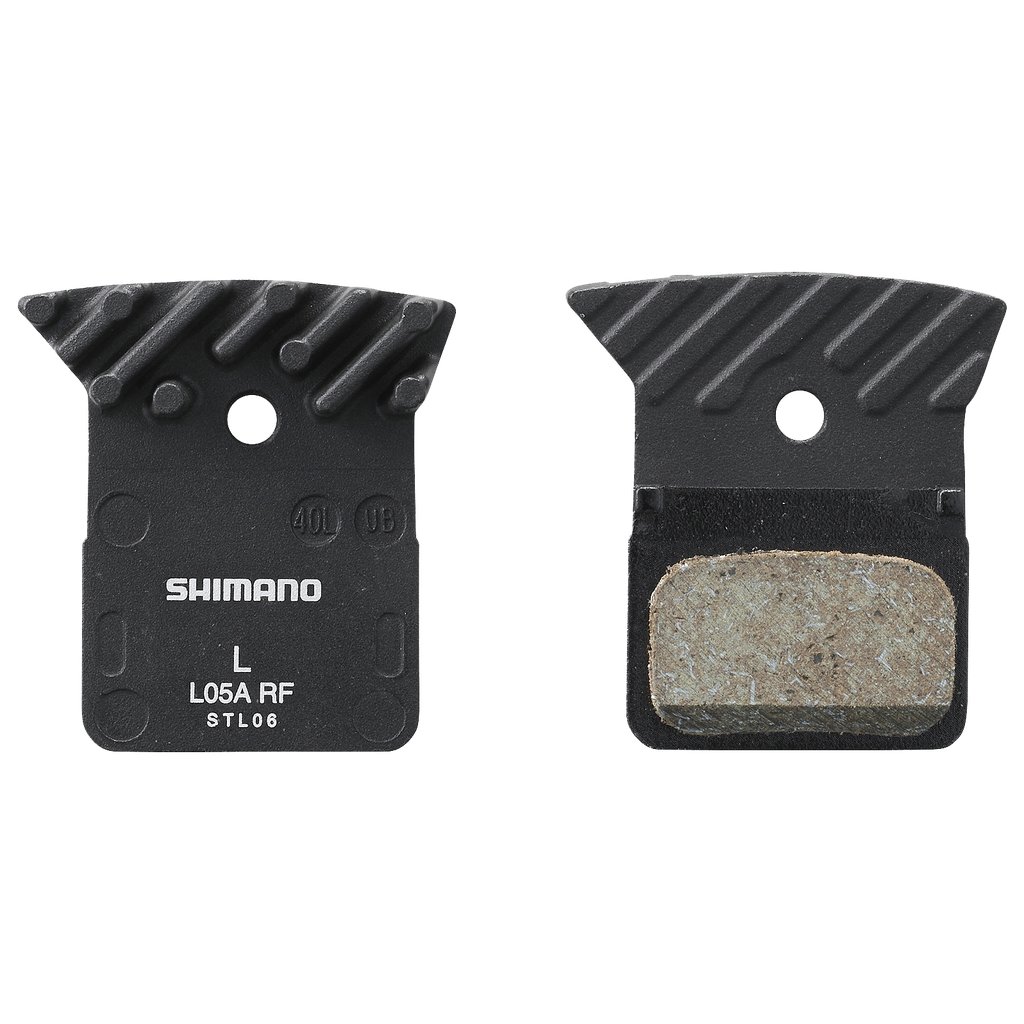 Zapatas SHIMANO f/disc Ruta resin c/ventilación L05A-RF JP