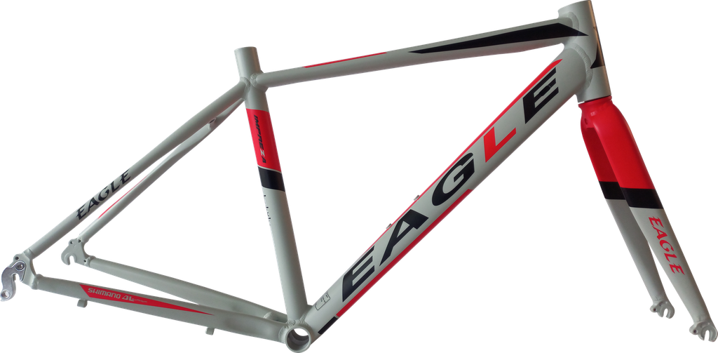 Cuadro EAGLE IMPREZA 700 alloy 460mm c/trinche 31.6mm cement grey/red