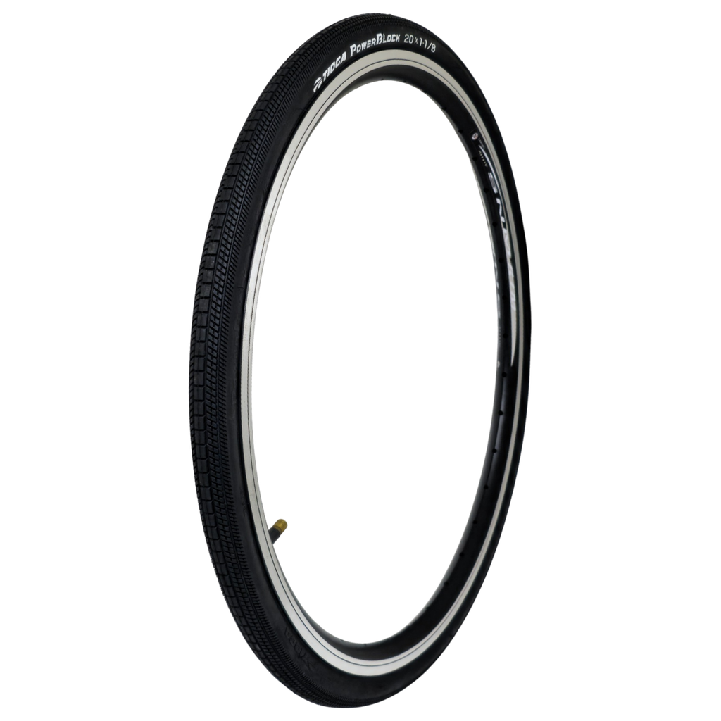 Llanta TIOGA 20X1 1/8 POWER BLOCK UTC rígida black