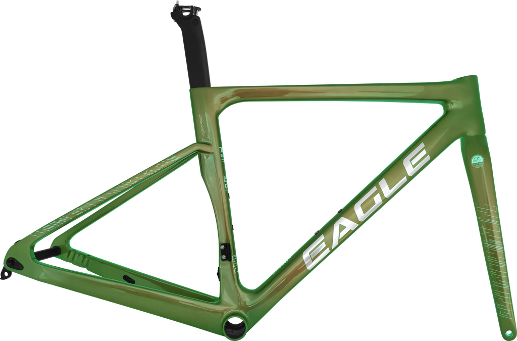 Cuadro EAGLE ruta 700 carbon JB08 470mm buje f/disco c/trinche-pilar-pista-espaciador green