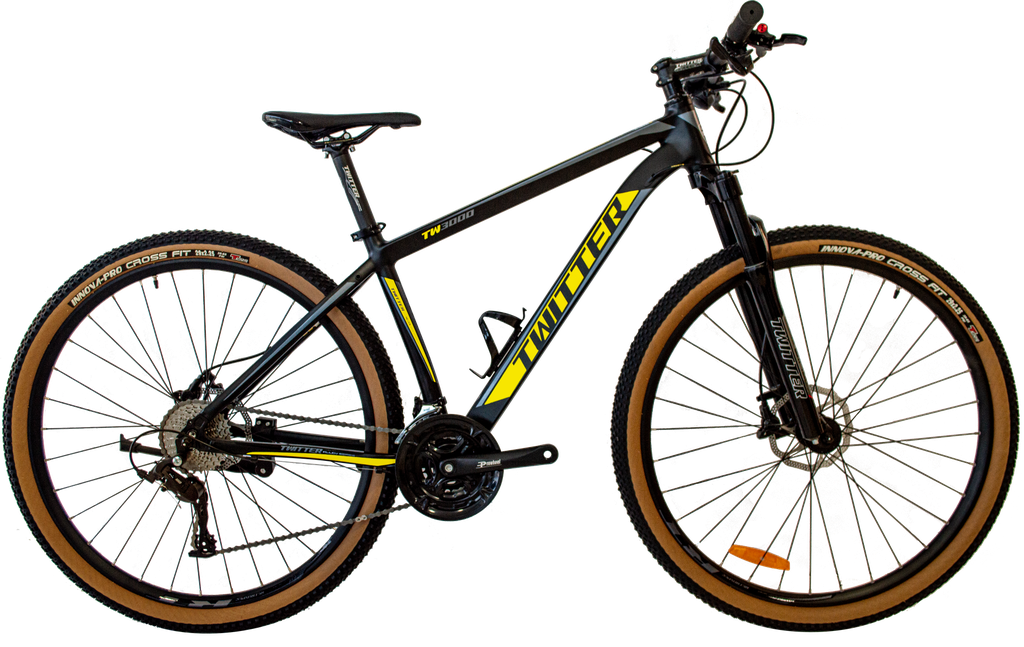 Bicicleta TWITTER 29 alum TW3000 hydraulic 15 MX9 3x9V c/bloqueo black/yellow