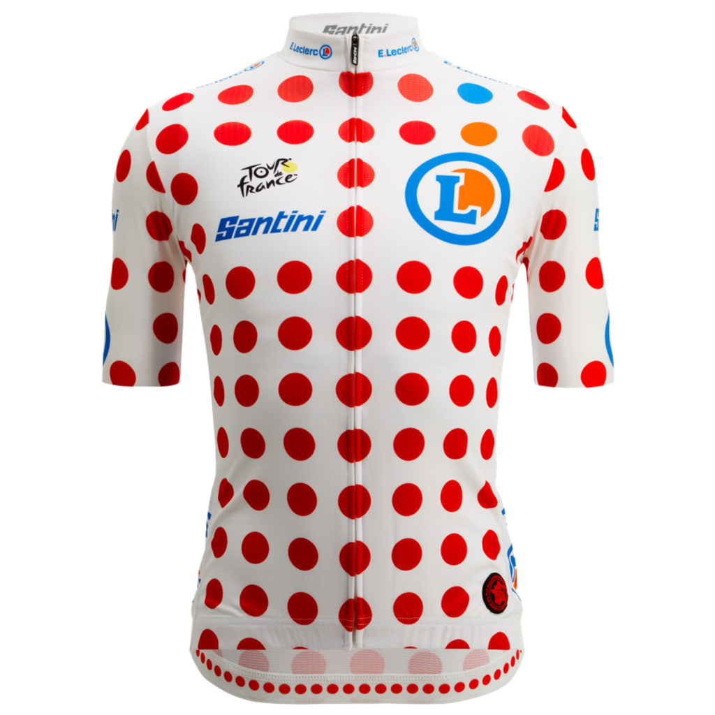 Jersey SANTINI TDF KOM Caballero Talla:XS Polka Dots