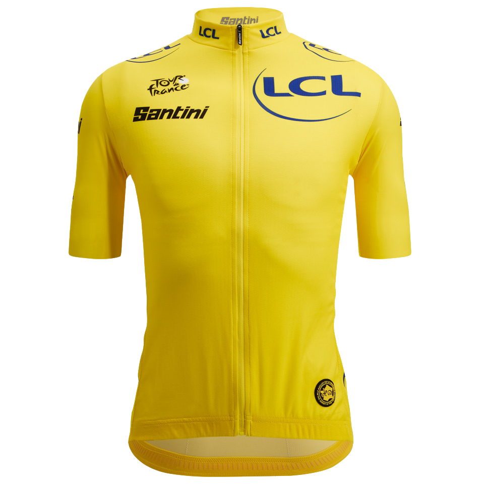 Jersey SANTINI TDF LEADER Caballero Talla:S  Yellow
