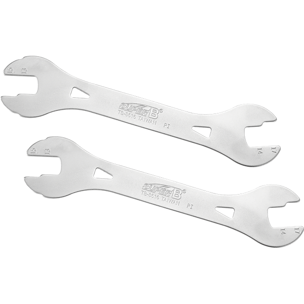 H-Llave SUPER B TB-8616 de conos  4 medidas 13, 14, 15, 17mm 