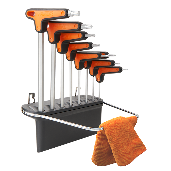 Kit SUPER B TB-76165 llaves Torqx c/mango 8pcs T10, T15, T20 ,T25, T30, T40, T45, T50