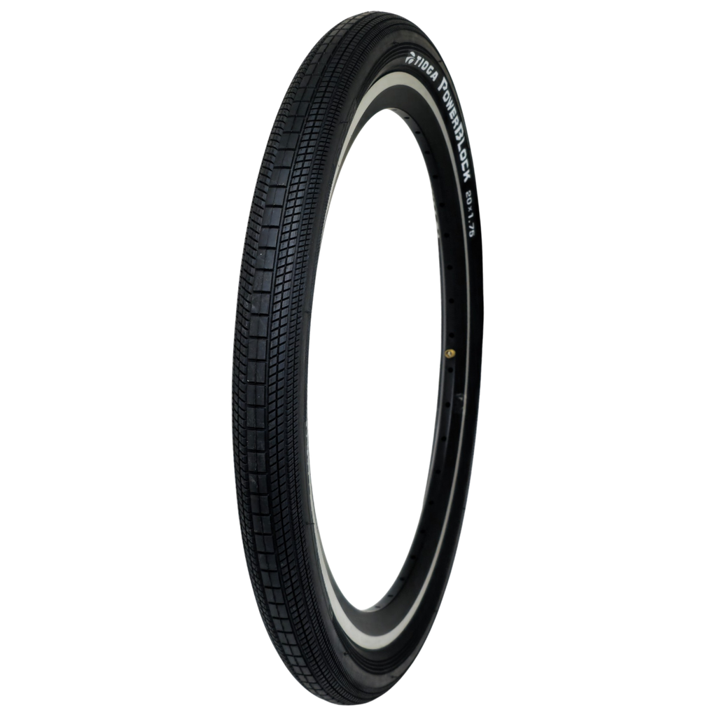 Llanta TIOGA BMX POWER BLOCK 20X1.75 UTC 60TPI black