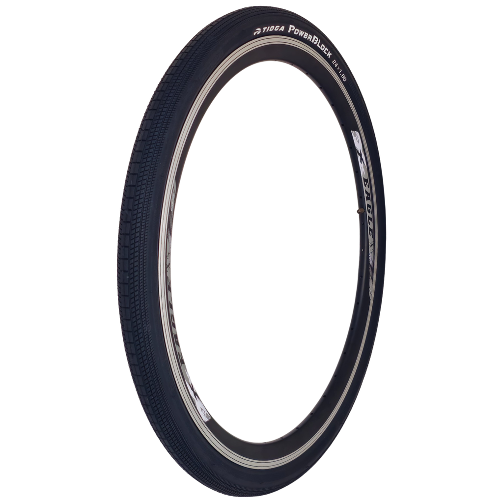 Llanta TIOGA BMX POWER BLOCK 24X1.60 UTC 60TPI black