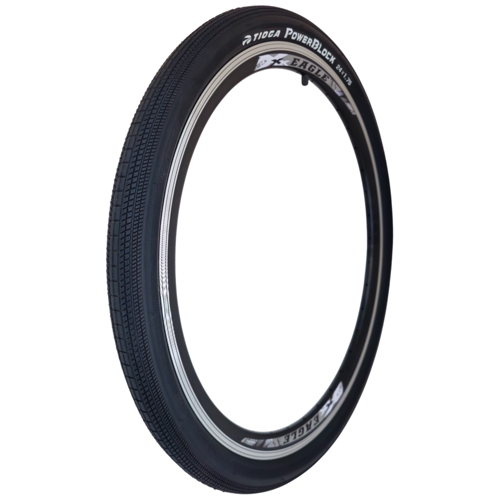 Llanta TIOGA BMX POWER BLOCK 24X1.75 UTC 60TPI black
