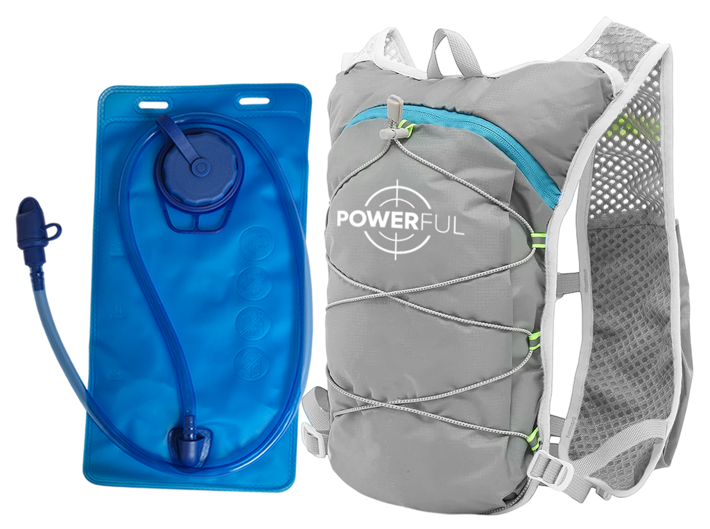 Mochila POWERFUL Trail Running hidrat siberian gray 2L  RB-2432