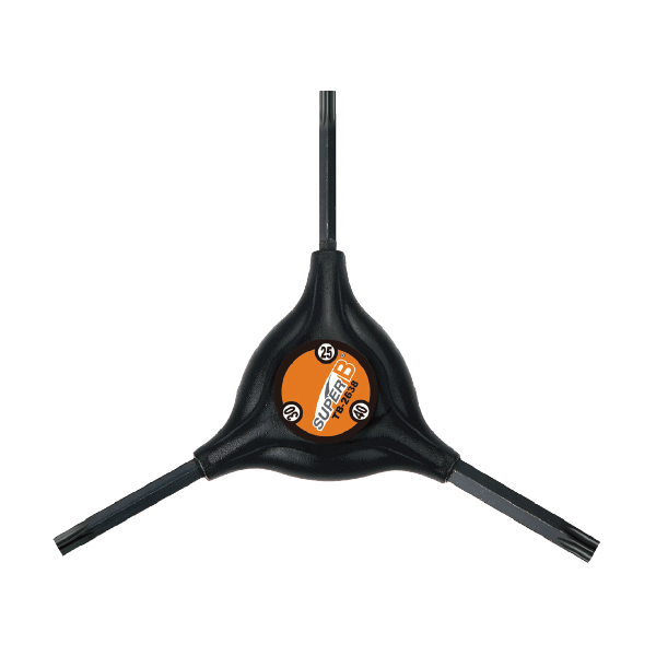 H-Mini Herramienta SUPER B TB-2638 tipo Y  torx T25/T30/T40 