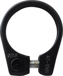 [ABR052] Abrazadera ZOOM c/tornillo 31,8mm black  AT-106N