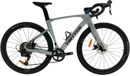 [BIC712] Bicicleta TWITTER  ruta carbon GRAVEL 48cm RS-24v  cement gray