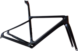 [CUA1094] Cuadro Ruta R6 twitter carbon 480mm disc brake c/trinche-pilar-pista-buje  black