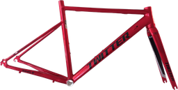 [CUA1131] Cuadro TWITTER Ruta SMILE alum 480mm c-brake c/trinche-carbon dropaut-base red/black