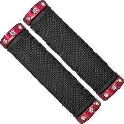 [GRI137] Grips V-GRIPS d/densidad c/seg cristal black/red  V-818ACD