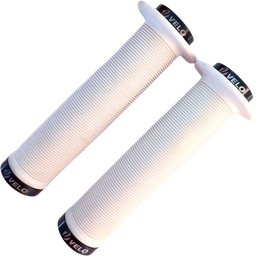 [GRI121] Grips VELO BMX 145mm c/flang c/seg white 9762AD2BK