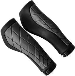 [GRI155] Grips EAGLE-F MTB plast/rubber 136.5mm black/grey con apoyo MOD EG-905 CN