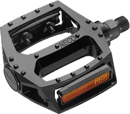 [PED0191] Pedal NECO MTB-BMX alum c/reflect 1/2 plano black WP313 CN