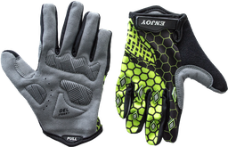 [UNI345] UNI guantes ENJOY BMX niño d/largo 8Y green Neon AI-05-2589