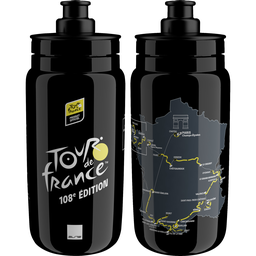 [CAR134] Caramañola ELITE FLY TOUR De FRANCE MAP BLACK 108 ED new 550ml 1604599