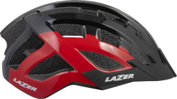 [CAS094] Casco LAZER Compact DLX  black/red uni size +net+led