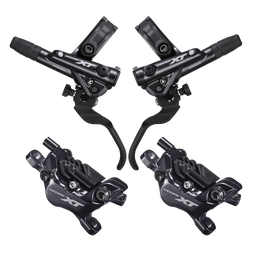 [FRE0361] Freno disc SHIMANO XT hidr M8120 mord/cab/magt 4pist black set-par caja
