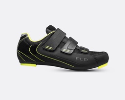 [ZAP074] Zapatillas FLR ruta F-35 velcro black/neon yellow T43