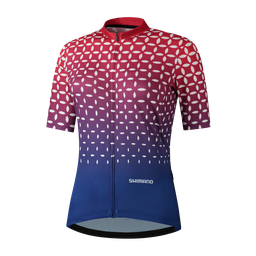 [UNI581] UNI Camiseta SHIMANO SUMIRE m/corta DAMA S RED/NAVY PCWJSPSVE11WR1614