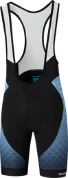[UNI609] UNI Pantaloneta SHIMANO BREAKAWAY BIB SHORTS c/tirante HOMBRE L AQUA BLUE PCWPAPSVE11MB2406