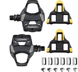 [PED096] Pedal SHIMANO ruta PD-RS500 SPD-SL c/cleat SM-SH11 caja
