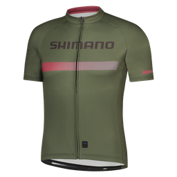 [UNI684] Jersey SHIMANO LOGO Hombre m/corta M Warm Olive