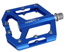 [PED200] Pedal GRAVITY MTB aluminio 9/16" balinera sellada azul par