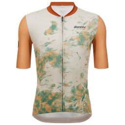 [UNI529] Jersey SANTINI MARBLE Slim fit Caballero Talla:L Military green