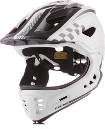 [CAS402] Casco CIGNA TT-32 BMX w/visor integrated M (54-57cm) White/black